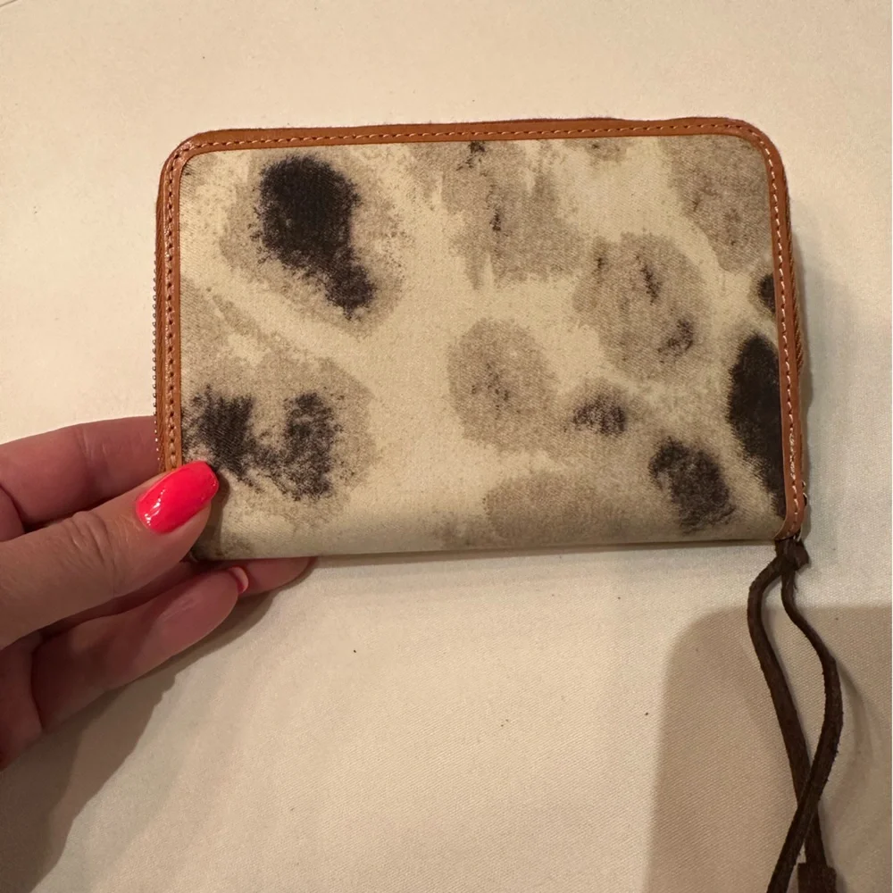 Just Cavalli zip wallet cream brown giraffe roberto Cavalli